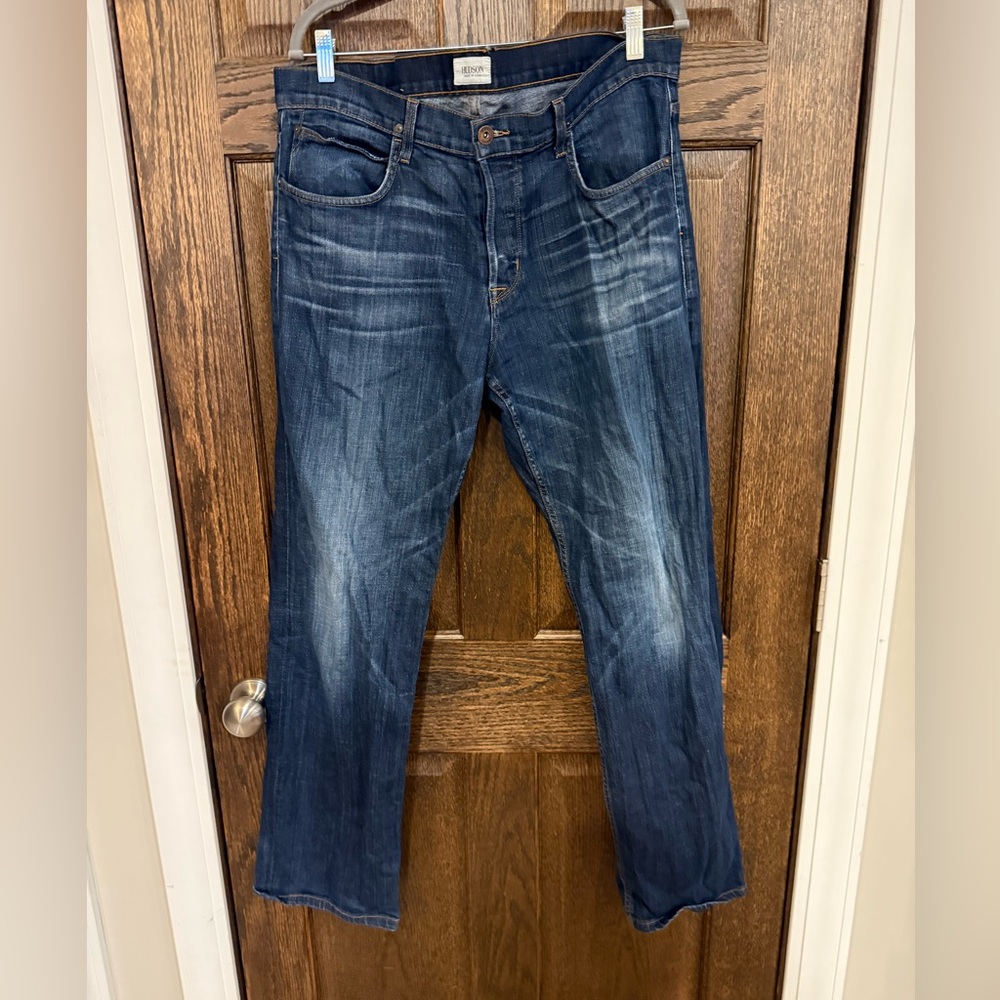 Hudson Jeans Dark Blue Denim Size 36 Buckley 5 Pocket Athletic Fit